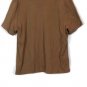 Liz Claiborne Brown Women's Short Sleeve Blouse V Neck Pullover Size 2X 017