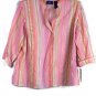 JH Collectibles Orange Women's 2Pc  Dress Shirt Blazer Tank Set 2X 025
