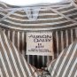 Allison Daley Striped Women's Collared Top Blouse Front Button Closure 20W 036
