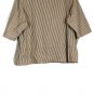 Allison Daley Striped Women's Collared Top Blouse Front Button Closure 20W 036