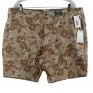 Mutual Wave Brown Men's Floral Chino Board Short Size 40 002