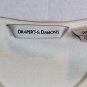 Draper's & Damons White Women's Blouse Top Pullover Sleeveless 2X 016