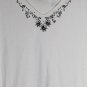 Draper's & Damons White Women's Blouse Top Pullover Sleeveless 2X 016