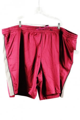 Athletic Works Red Men's AW Track Short Drawstring Elastic Waist 3XL 006
