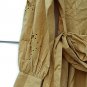 ASOS Yellow Women's Top Blouse Puff Eyelet Sleeves Belted V Neck Size 6  018