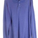Tommy Bahama Blue Men's Collared Long Sleeve Shirt Pulledover Large 015 Tommy Bahama Blue Men's Collared Long Sleeve Shirt Pulledover Large 015