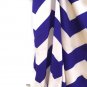 Sage Women's Purple Cream Top Blouse Cold Shoulder Herringbone Pattern M  002