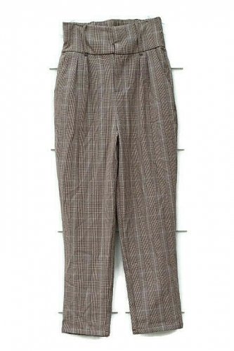 Fashion Nova Plaid Brown Women's Executed The Task Plaid Trousers Size M   012