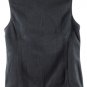 Fuinloth Black Women's Vest Full Front Zip Closure Medium 053