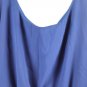 dina be Blue Women's Mini Dress Elastic Waist Short Sleeve Lined Small 059