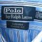 POLO Ralph Lauren Men's Curham Blue Striped Long Sleeve Dress Shirt 17.5/34 013