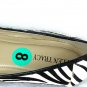 Ellen Tracy Alpine Women's Ballet Flats Black & White Real Cow Hair Size 8 M