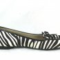 Ellen Tracy Alpine Women's Ballet Flats Black & White Real Cow Hair Size 8 M