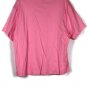 Dressbarn Pink Women's Short Sleeve Casual Shirt V Neck Size 18/20 026