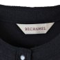 Bechamel Black Women's Vest Diamond Plaid Patch Pattern XL 018