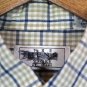 The Men's Store Multicolor Plaid Check Men's Dress Shirt Short Sleeve Large 014