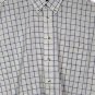 The Men's Store Multicolor Plaid Check Men's Dress Shirt Short Sleeve Large 014