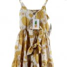 Btween Yellow White Girls Summer Floral Dress w/ Headpiece Spaghetti Strap 5 030