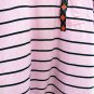 St John's Bay Men's Polo Shirt Short Sleeve Pink Stripe Short Sleeve XXL 001