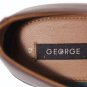 George Carlose Men's Casual Shoes Brown Leather Slip On 12