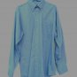 Land's End Men's Trim Fit Blue Long Sleeve Shirt Button Down Cotton Blend 013