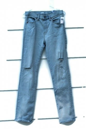 Old Navy Karate Slim Blue Boys Denim Jeans Built In Flex Max Tough Size 16  006