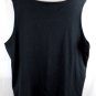 St John's Bay Black Women's Tank Top Sleeveless Pullover 1X 044