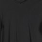Merona Black V Neck Women's Top Blouse 3/4 Sleeve 18/20W 004