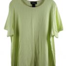Style & Co Green Women's Casual Top Blouse Short Sleeve Pullover 1X 038 Style & Co Green Women's Casual Top Blouse Short Sleeve Pullover 1X 038