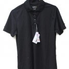 Core Women's Black Polo Shirt Short Sleeve Easy Care Size M   007