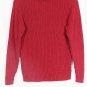 Villager by Liz Claiborne Red Ribbed Knit Pullover Long Sleeve Sweater 2 040