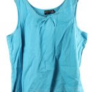 Erika Blue Women's Sleeveless Top Blouse Pullover 2X 057