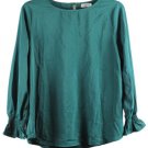Naggoo Green Women's Long Sleeve Blouse Top Pullover Large 030 Naggoo Green Women's Long Sleeve Blouse Top Pullover Large 030