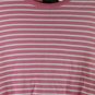 Style & Co Pink White Stripe Women's Casual Short Sleeve Shirt Pullover 2X 043