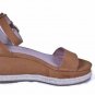 BCB Generation Women's Addie Velour Microsuede Brown Wedges Slingback Size 6.5M