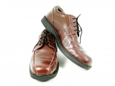 Bass Mitchell Men's Shoes Brown Leather Oxford Lace Up Square Toe 10.5 Medium