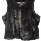 Lane Bryant Brown Faux Fur Women's Sleeveless Vest Blazer Size 18/20 006