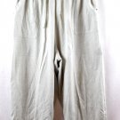 Dressbarn Light Green Women's Casual Cropped Pants Drawstring Pockets 22 056