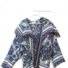 Clara's Collection Wearable Art Knit Floral Multicolor Poncho Size Large