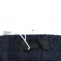 H&M Black Linen Blend Women's Dress Pants Elastic Waist Size 33 Regular  018