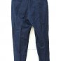 H&M Black Linen Blend Women's Dress Pants Elastic Waist Size 33 Regular  018
