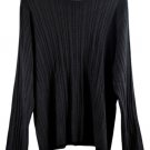 Sag Harbor Black Women's Pullover Long Sleeve Knit Sweater 2X 057 Sag Harbor Black Women's Pullover Long Sleeve Knit Sweater 2X 057