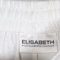 Elisabeth White Women's Bermuda Shorts Elastic Waist Drawstring Size 1 026