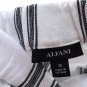 Alfani White Black Striped Women's Pop Art Long Skirt Stretch Waist  009