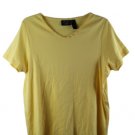 Crazy Horse Yellow Women's Short Sleeve Casual Top Blouse Pullover 2 008