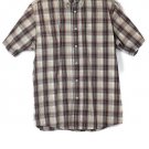 Wrangler Multicolor Plaid Men's Short Sleeve Button Down Shirt Medium 008