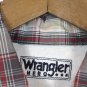 Wrangler Multicolor Plaid Men's Short Sleeve Button Down Shirt Medium 008