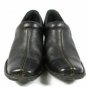 Born Women's Comfort Work Boot Booties Clogs Black Pebbled Leather Slip On 8M