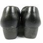 Born Women's Comfort Work Boot Booties Clogs Black Pebbled Leather Slip On 8M