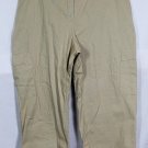 Emma James Stretch Tan Women's Cropped Pants Size 20W 048